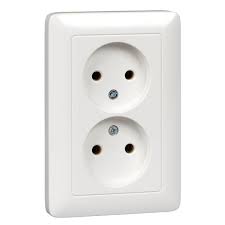 Розетка ХИТ 2-м СП б/з 10А IP21 RS16-235B