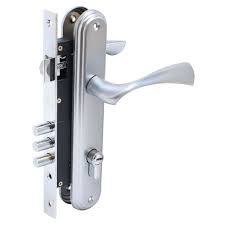 Замок врезной БУЛАТ ЗВ4-3.03.07 НОМОС титан 5 перф.кл. с ручкой /13968