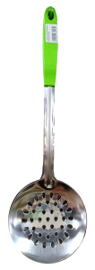 Шумовка металлическая (зеленая ручка)