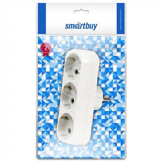 Разветвитель Smartbuy 3гн с/з плоский 16А, 250В SBE-16-A02-3Z/3118