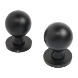 Комплект ручек АЛЛЮР АРТ "SFERA" BL (59150) матовый черный/16560