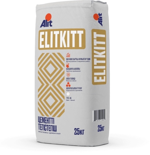 Шпатлевка цементная белая ALLT ELITKITT 20кг./9161
