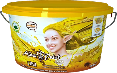 Краска водоэмульсионная Alina Paint UNI 12,68 кг (интерьерная, база В,)/2989