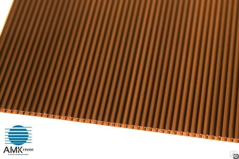 Лист поликарбоната 2100*6000*4мм Sellex Inside Standart коричневый