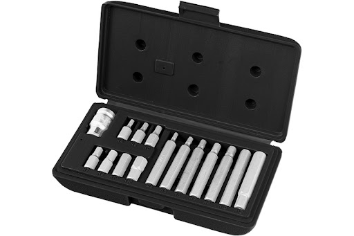 Набор бит HEX шестигранник 1/2" Crv 10мм 15 предметов STELS /11313