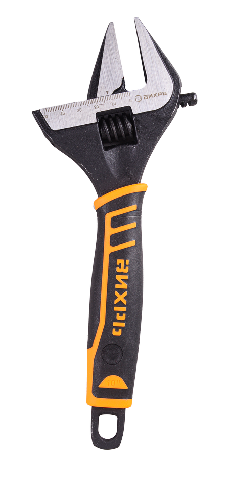 Ключ разводной Вихрь с тонкими губами фосфатированный 250мм/10/6