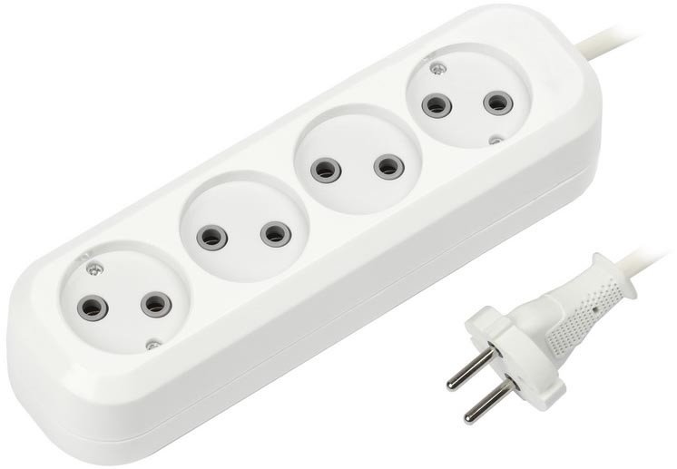 Удлинитель Smartbuy 4 гн 3м б/з 10А/2,2кВт (SBE-10-4-03-N)/3130