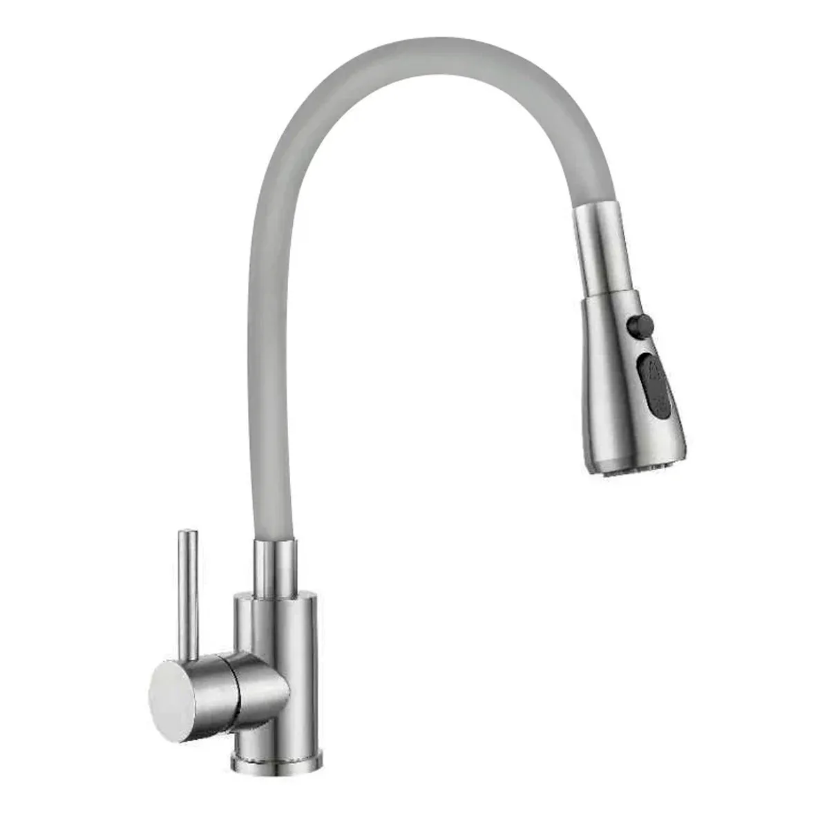 Смеситель GROSS AQUA для кухни с гибким изливом 3241609SSB Neosteel/Ц0791618