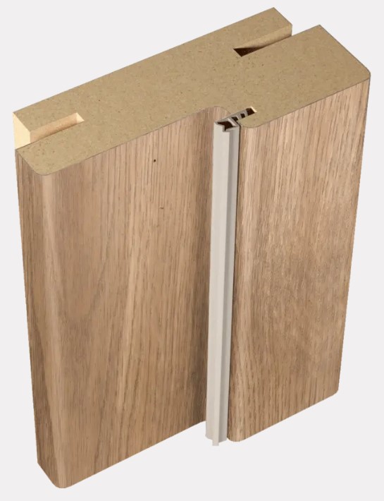 Деталь короба ТЕЛЕСКОП с уплотнителем 32*74*2050 ПВХ Дуб европейский/569-002