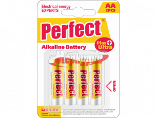 Батарейки PERFECT LR6 AA 1.5V 4шт блистер/1565