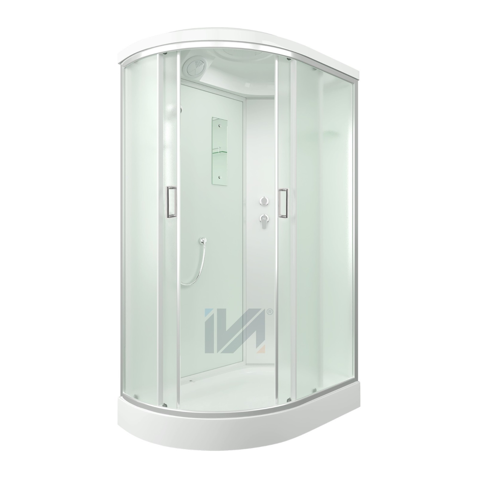 Душевая кабина IVA SC012CMR 1200*800*2150 низкий поддон, светлое стекло /234045