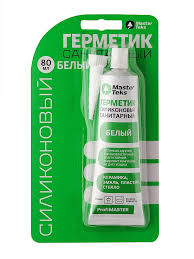 Герметик силиконовый MasterTeks ProfiMaster санитарный 80мл белый/2959