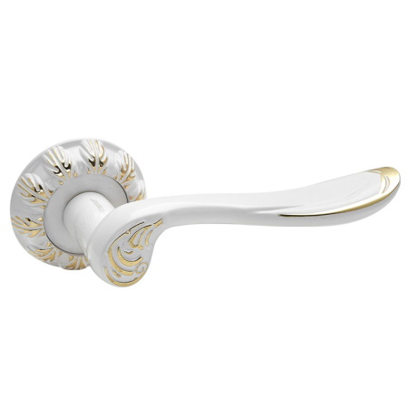 Ручка раздельная TRODOS AL-61 белый/золото/204513