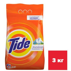 Порошок TIDE автомат 3 кг Альпийская свежесть 