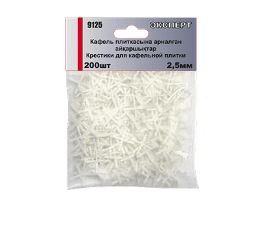 Крестики для кафельной плитки ЭКСПЕРТ 9120 2мм 200шт /4357