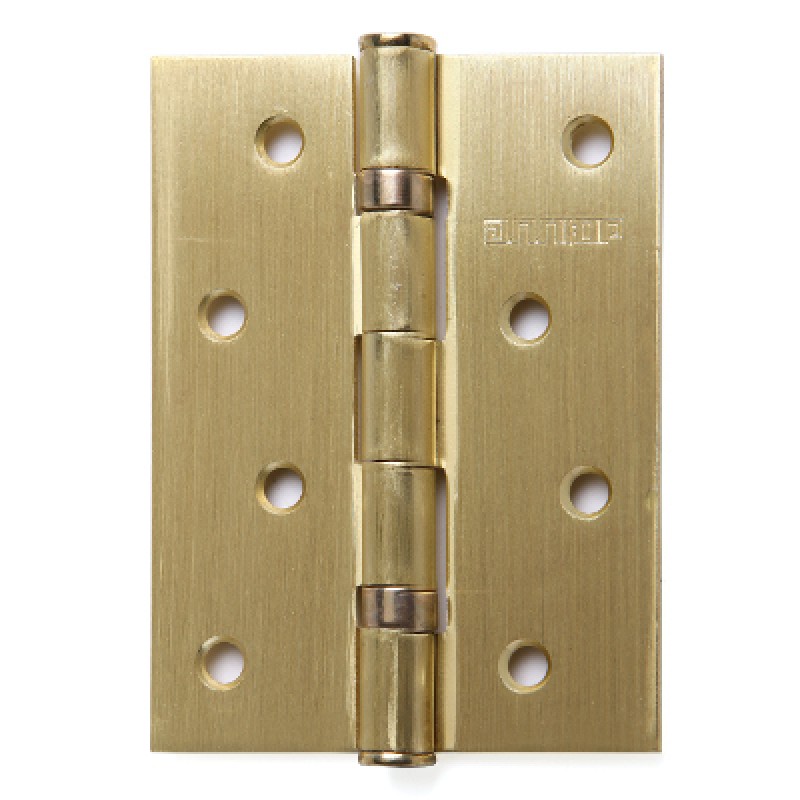 Петля АЛЛЮР врезная 101*76, 2 подш. 2043 матовая латунь 2BB-FHP SBP (2 шт/уп) 6673