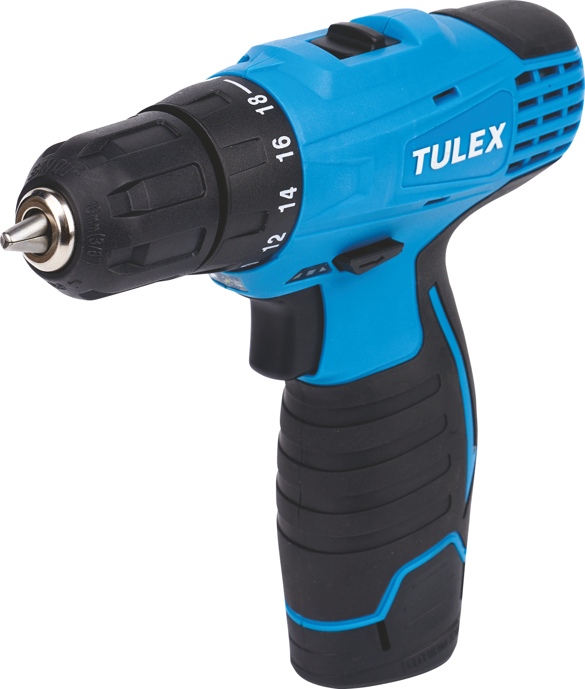 Дрель-шуруповерт TULEX TDC-12-2, 2-х скор. Li-ion доп. аккум., кейс