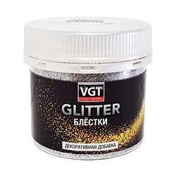Декоративная добавка PET GLITTER 0,05кг серебро VGT