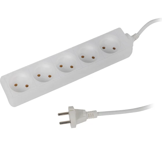 Удлинитель TEKLED 5 роз. б/з 5м ECOLINE/400-03710