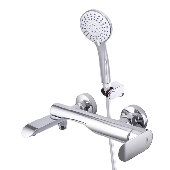 Смеситель для ванны Rubineta Ultra-10/K поворотный U1KP08