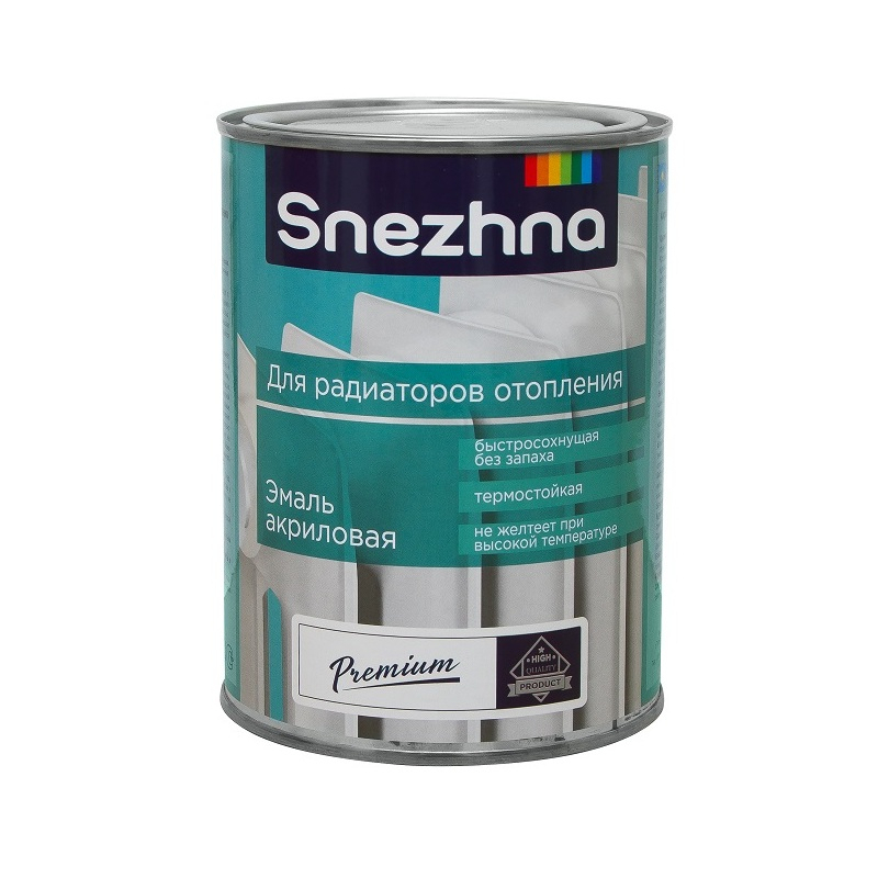 Эмаль акриловая для радиаторов Snezhna 0,9кг/21663