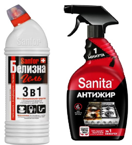 Набор Sanita 1 минута+Sanfor бел. гель