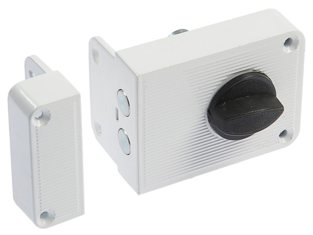 Замок накладной СТАНДАРТ ЗН1-3С белый /11492