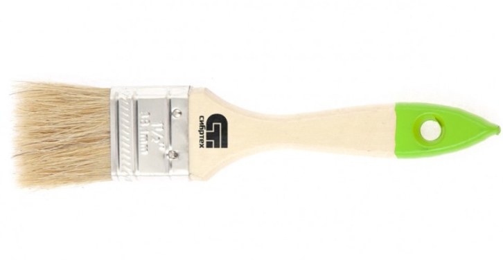 Кисть плоская 36мм натур. щетина Сибртех /82262