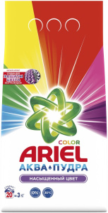 Порошок ARIEL АВТОМАТ 3  кг Аква-пудра COLOR