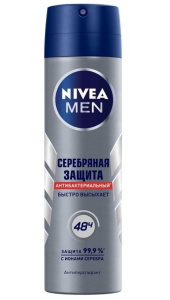 Дезодорант антиперспирант NIVEA MEN "Серебрянная защита" 150мл./82959