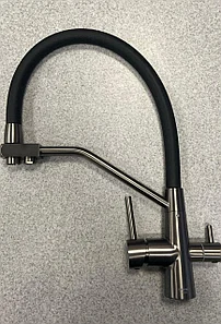 Смеситель DV 13-4-FB-D кухня фильтр гибкий черный/7025