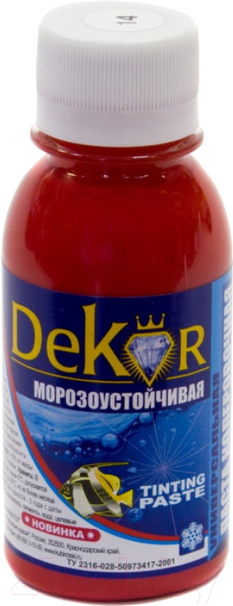 Паста колер DEKOR №14 барбарис 100гр