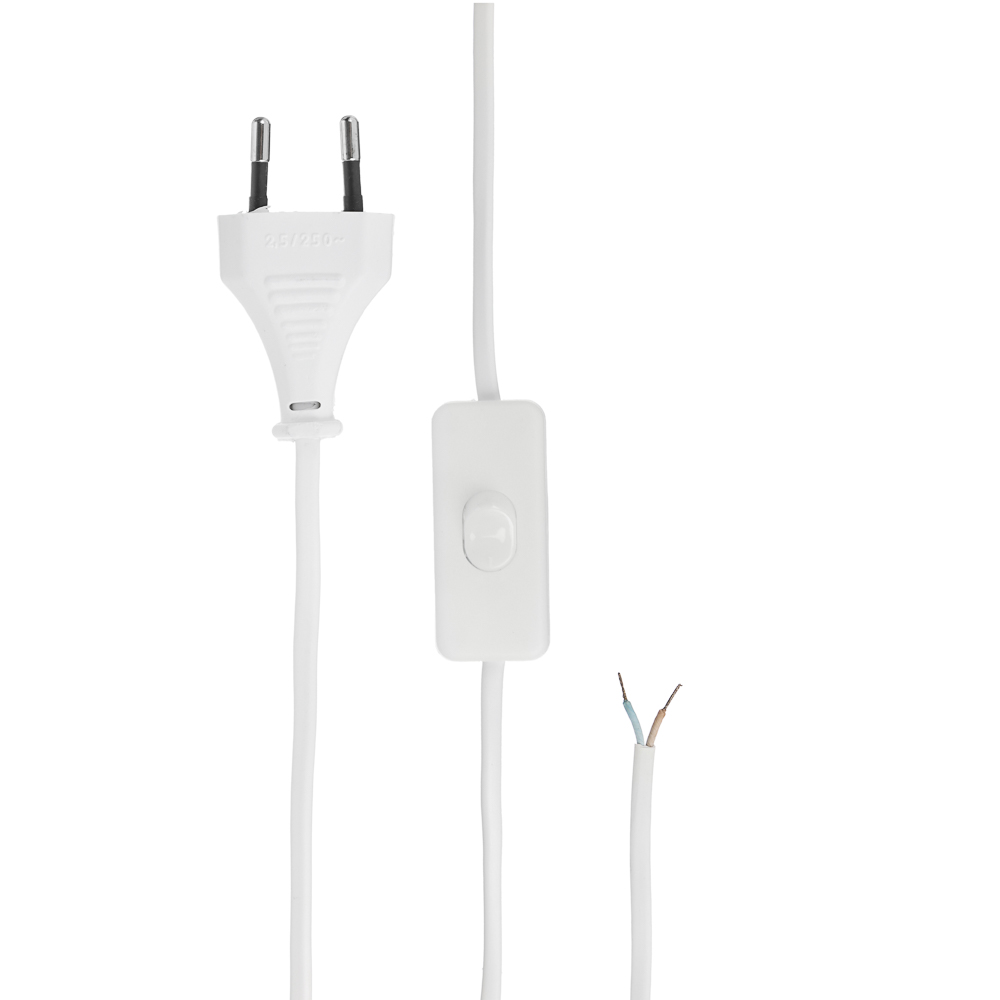 Выключатель на шнур для бра ЗАРЯ белый/5035