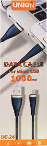 Кабель USB UNION 3 А/UC-24 Micro 1 метр