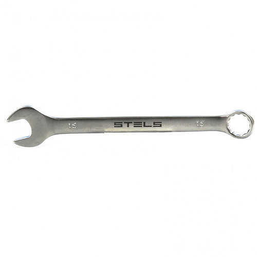Ключ комбинированный STELS 15 мм, CrV матовый хром /15212