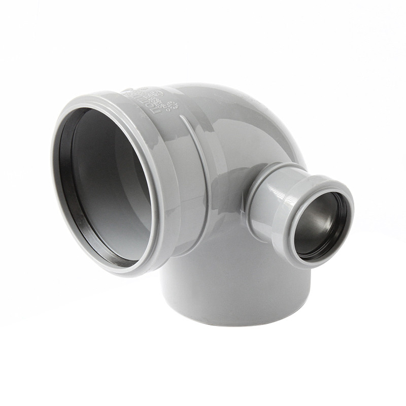 Отвод канализационный 110/50 мм 90° правый /11352