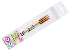 Набор кистей 3шт BRAUBER KIDS синтетика/201078