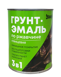 Грунт-эмаль по ржавчине 3в1 Узор 1,8кг белая/20695