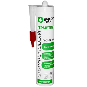Герметик силиконовый MasterTeks ProfiMaster нейтральный 290мл прозрачный/1642/2904