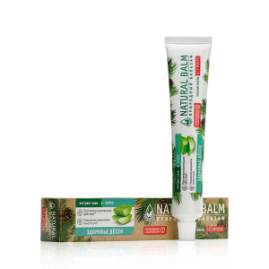 Зубная паста "Природный бальзам" NATURAL BALM алоэ, здоровье десен в/ф 100гр/8506
