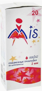 Прокладки ежедневные Mis целюлоза софт  20шт
