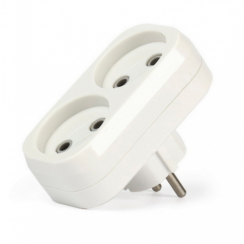 Разветвитель Smartbuy 2гн б/з плоский 10А, 250В SBE-10-A02-2/3870