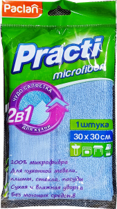 Салфетка Paclan Practi из микрофибры для кухни 2в1 30*30 см, 1шт