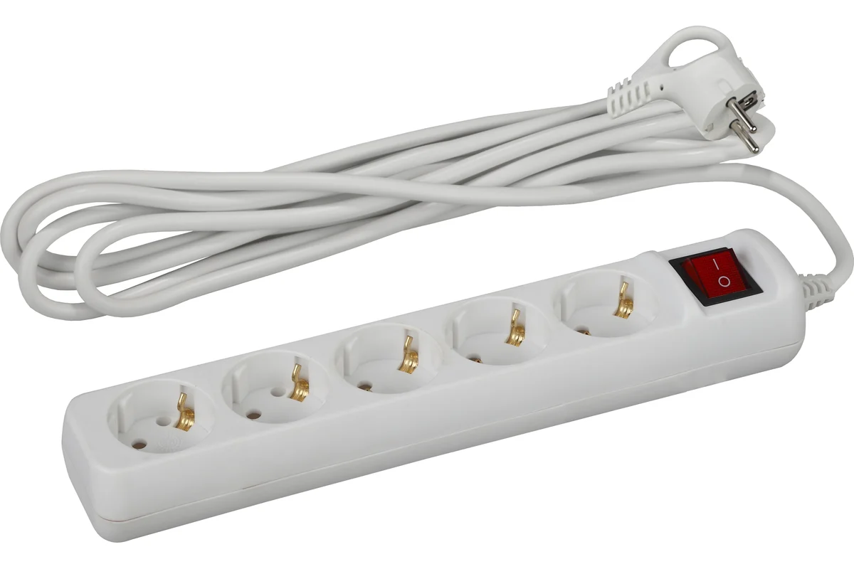 Удлинитель TEKLED 5 роз. с/з 3м 3GI ECOLINE/400-03712