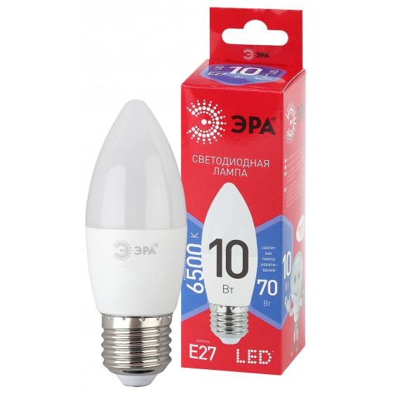 Лампа LED ЭРА В35-10W-865-E27 R ECO 5796