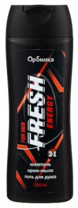Шампунь для мужчин 3в1 FRESH ENERGY 300мл