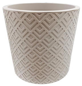 Кашпо "ЭТНА"  D200мм 3,4л с вставкой французский серый/М3183