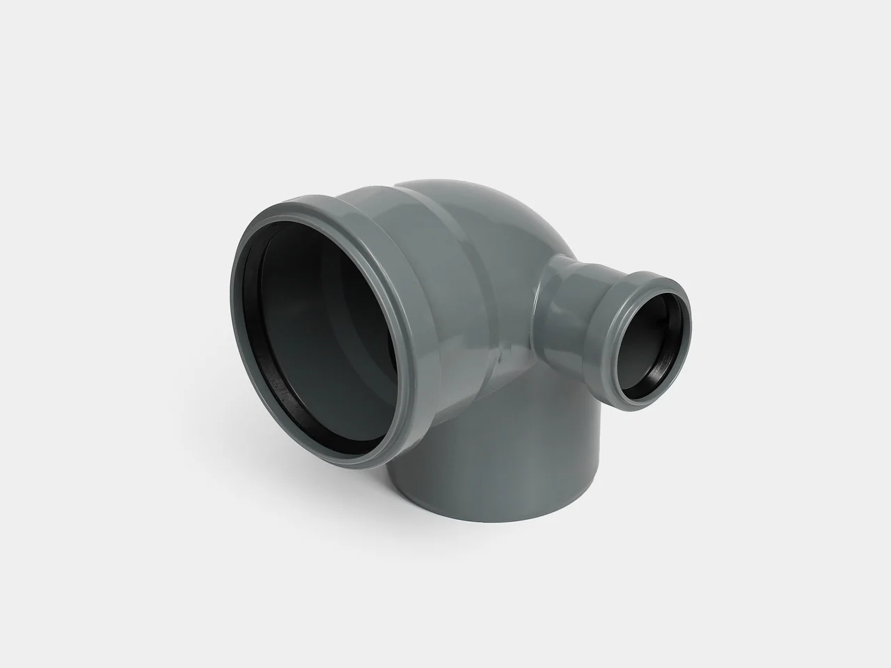 Отвод канализационный 50 мм*90° двухраструбный /224655