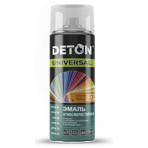 Эмаль алкидная аэрозольная DETON UNIVERSAL белая матовая 520мл /19479