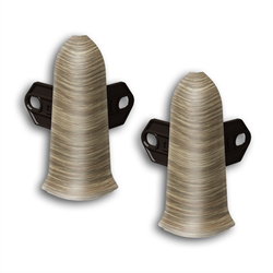 Угол наружный для плинтуса Идеал 208 Дуб мокко/4154